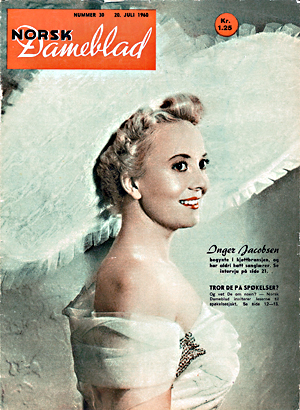 Inger Jacobsen prydet forsiden av Norsk Dameblad i juli 1960